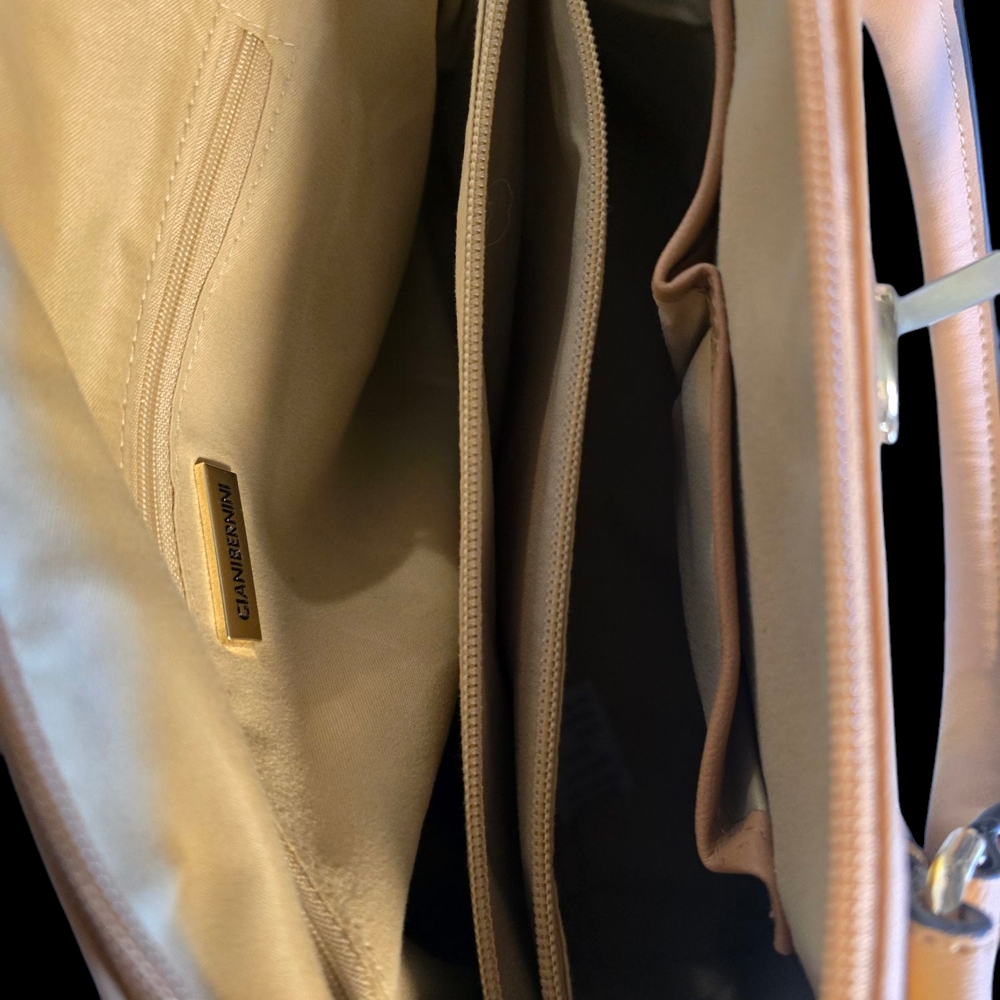 Giani Bernini Yellow and Tan Tote with Lemon Print - Picture 4 of 4